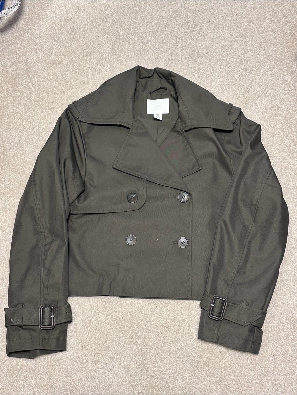 HM cropped trench coat